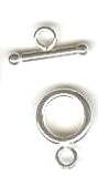 SS3101 1 9mm Sterling Silver Round Toggle